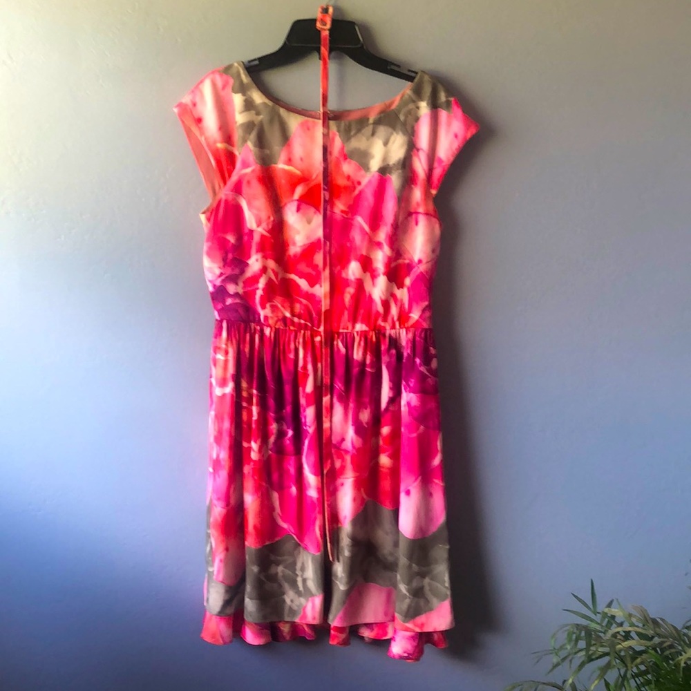 Floral fit and flare dress